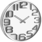 Часы настенные TFA, белые, d=300х41 мм 60301602